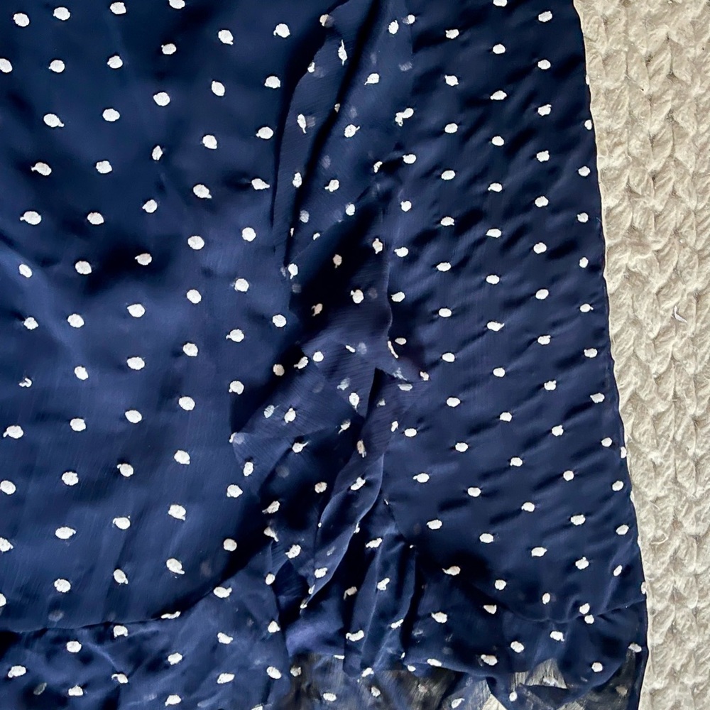 Hutch for Anthropologie Navy Polka Dot Women's Skirt - Picture 4 of 5